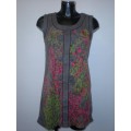 Grey Patterned Yumi Dress