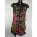 Black Patterned Yumi Dress
