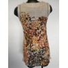 Beige Patterned Yumi Dress