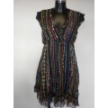 Black Yumi Frill Dress