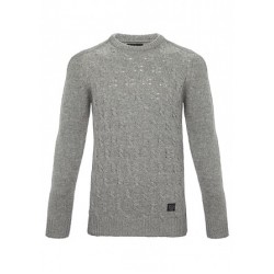 Firetrap Cable Knit Crew Neck Jumper (Submere)