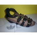 Black Sandals Spot On 