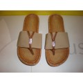 Camel Elastic Spot on Sandals