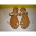 Gold Diamanté Toe sandals