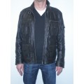 Multi-Pocket Leather Jacket 1586