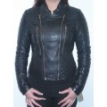 L Quilted Leather Jacket kate