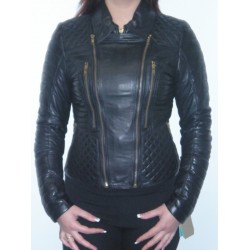 L Quilted Leather Jacket kate