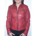Valentini Leather Jacket Red