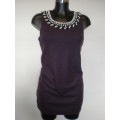 Bow Back Yumi Dress, Purple