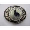 Black Horse Belt Buckle