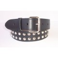 Conical Studded belt - 38mm wide 2-row Conical Studded belt - 38mm wide 2-row