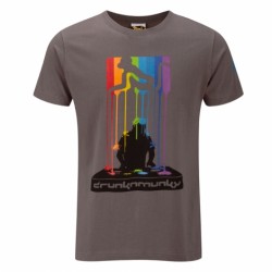 Grey Rainbow Splat T Shirt Drunknmunky Grey Rainbow Splat T Shirt Drunknmunky