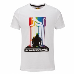 White Rainbow Splat T Shirt Drunknmunky White Rainbow Splat T Shirt Drunknmunky